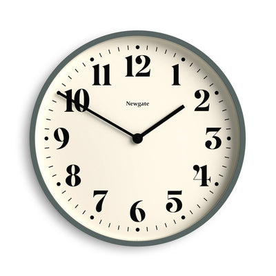 Newgate Number Two wall clock in asparagus green