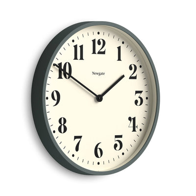 Newgate Number Two wall clock in asparagus green