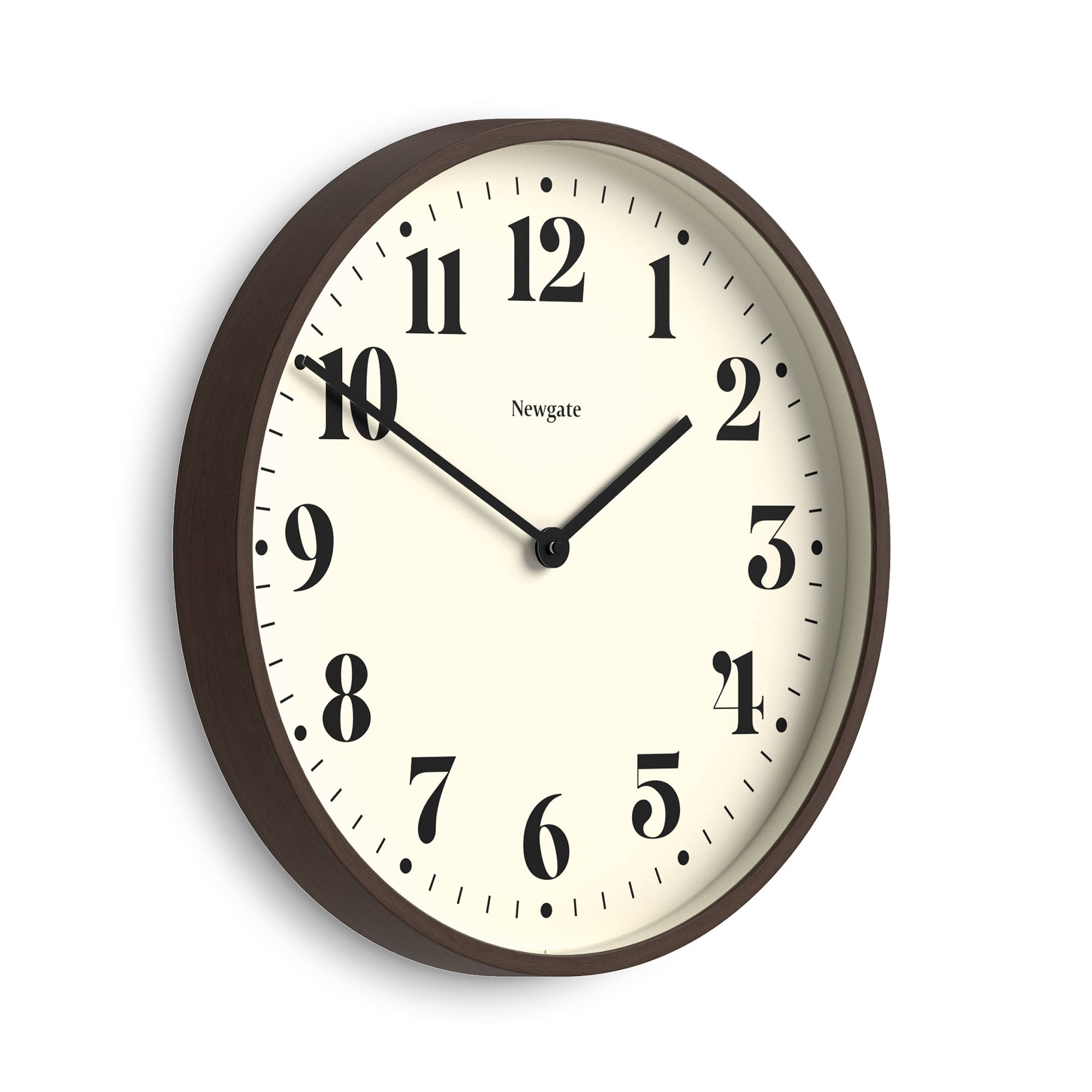 Newgate Number Five Railway wall clock in black and blue – Newgate