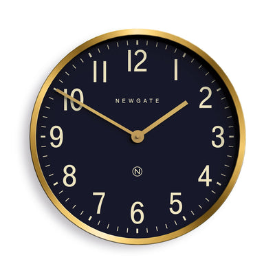 Newgate Mr Edwards wall clock in brass