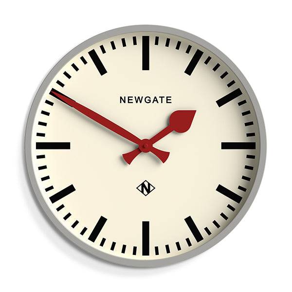 newgate railway clock red hands front