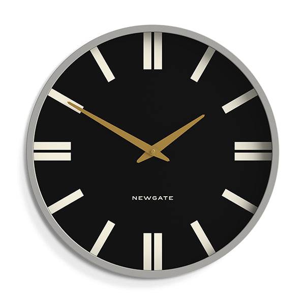 black and white wall clock large