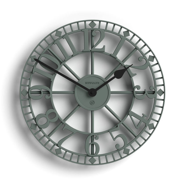 Newgate Warehouse wall clock in green