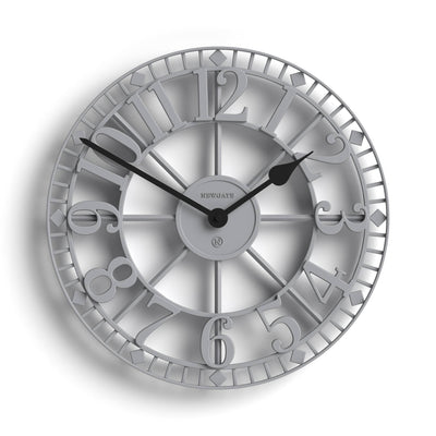 grey skeleton clock
