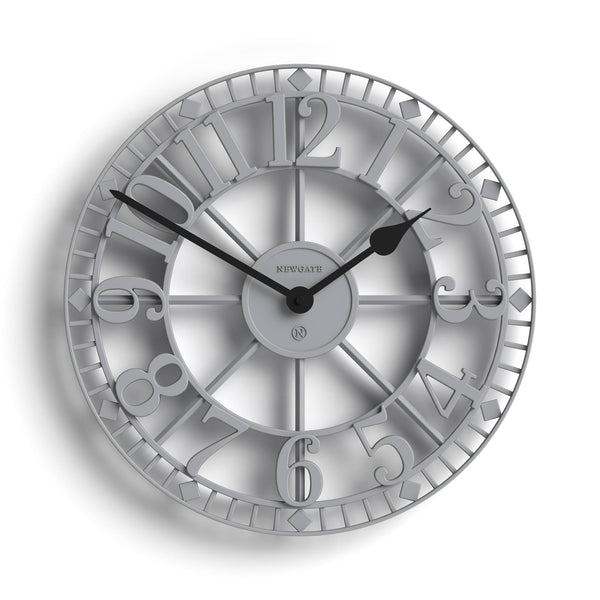 Newgate Warehouse wall clock in grey