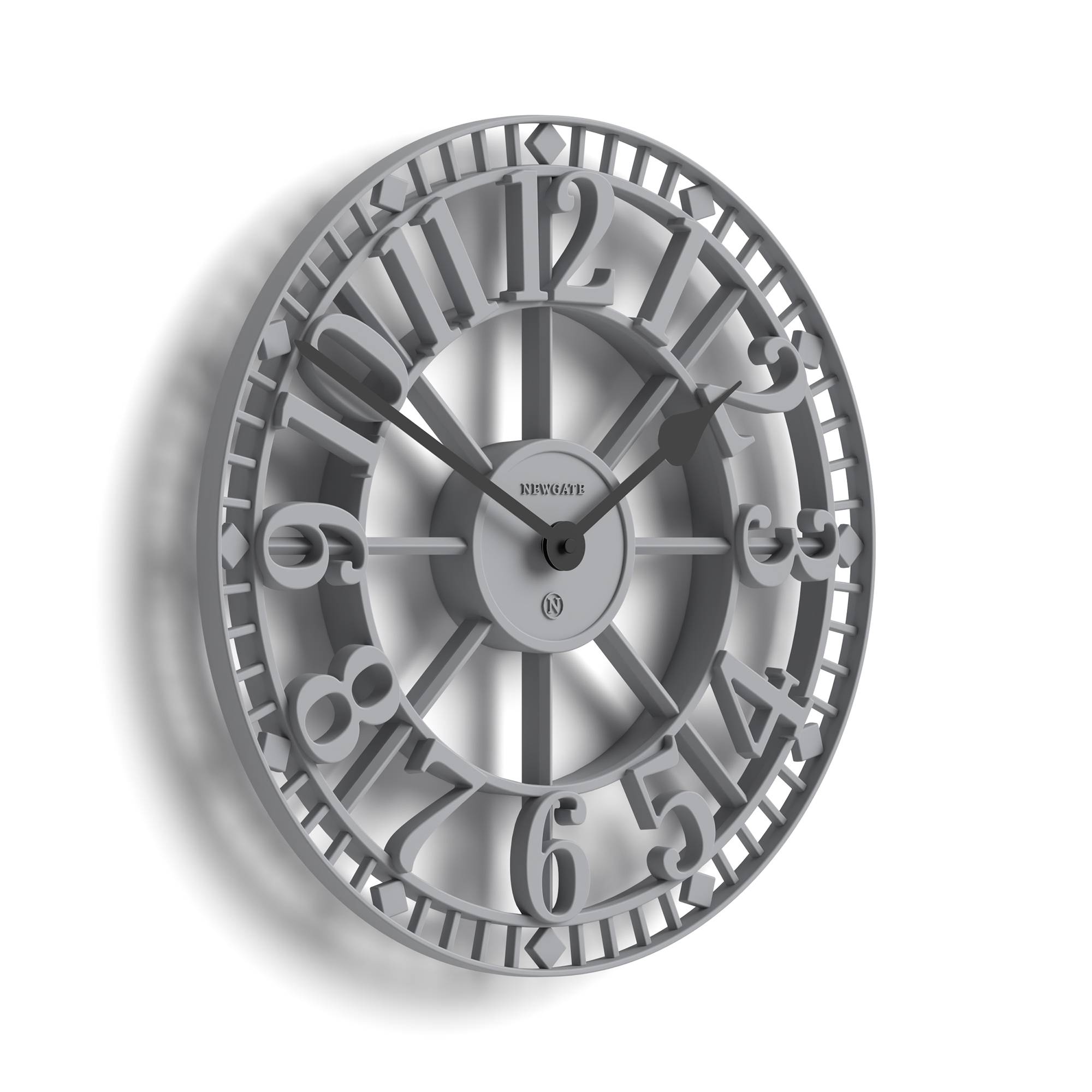 Black Roman Numeral Wall Clock | Classic Station Clock – Newgate World