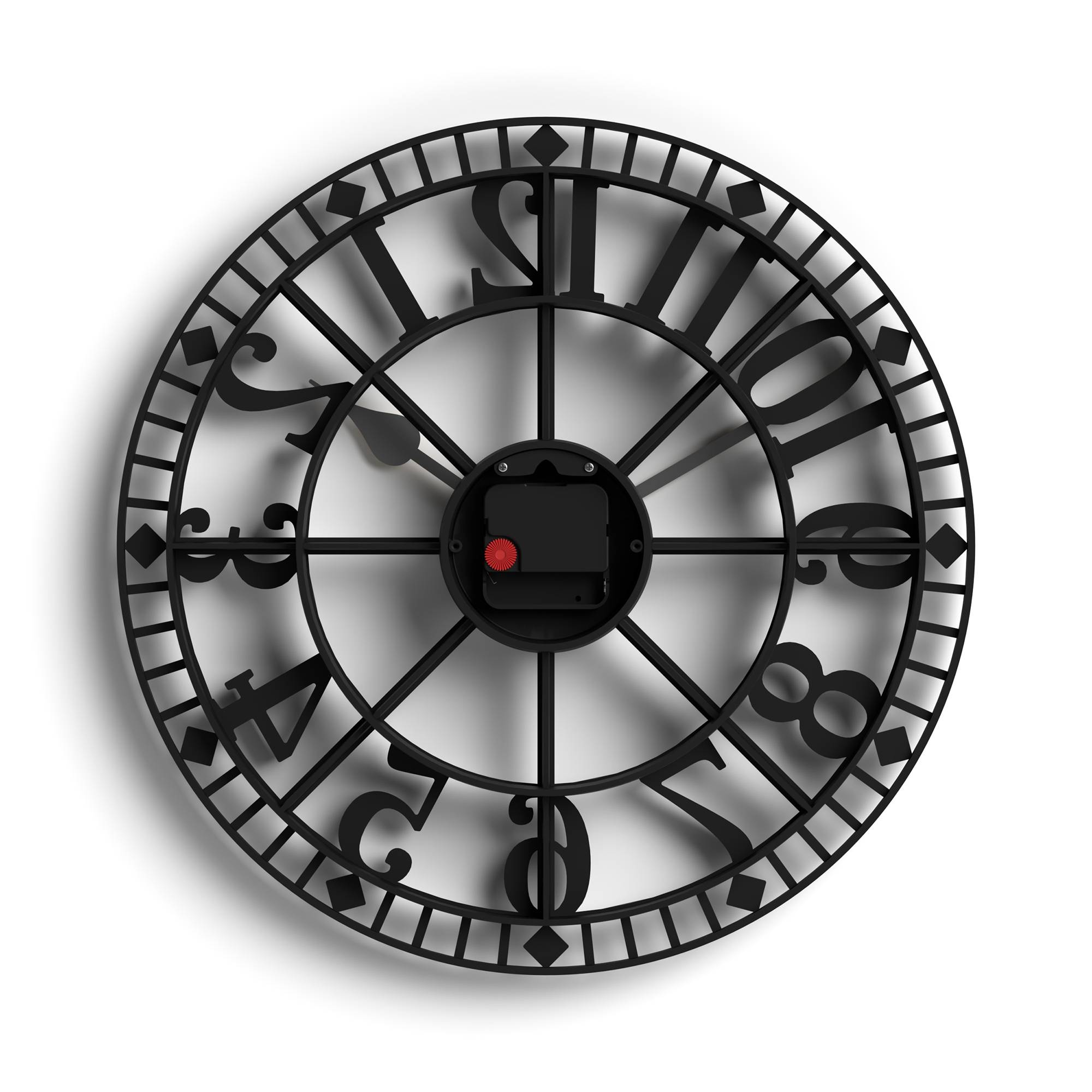 Newgate Warehouse wall clock in black – Newgate World