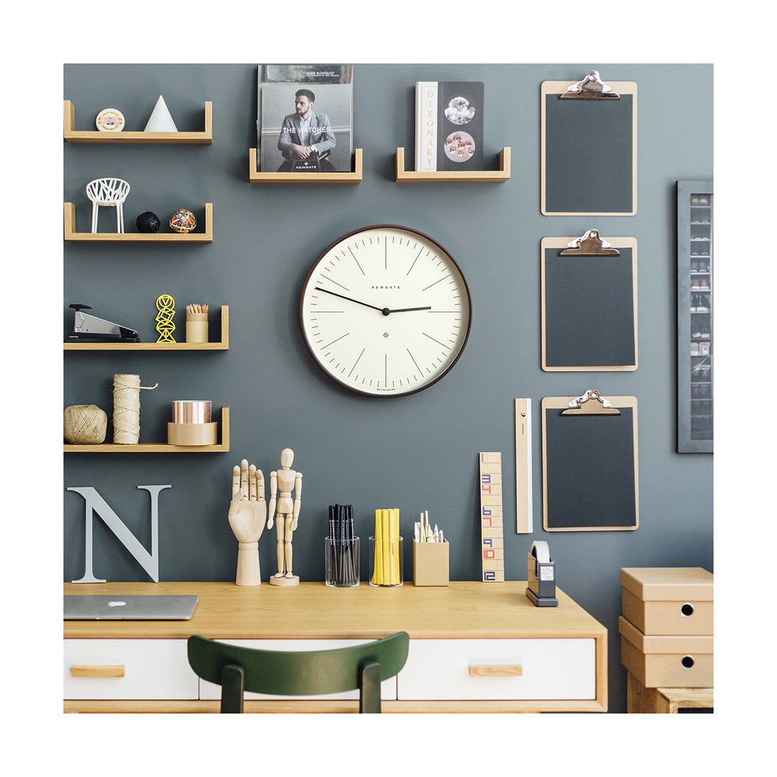 Modern Scandi Wall Clock | Minimalist Plywood MRC160DPLY40 - Style Shot