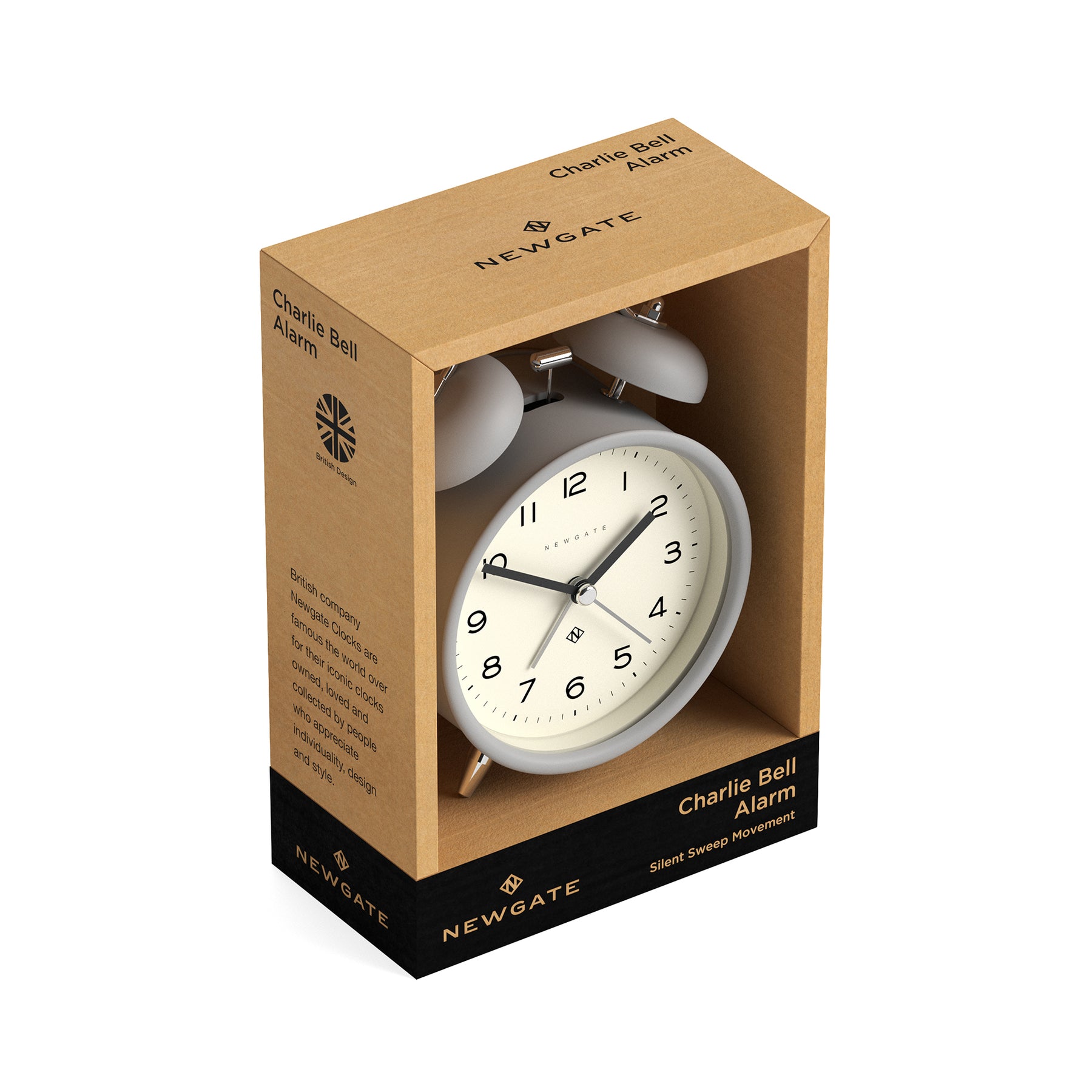 Newgate Echo Alarm Clock in Grey – Newgate World