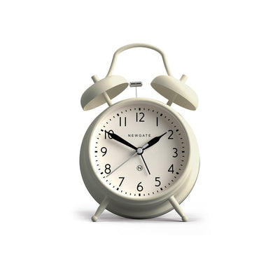Classic Twin-Bell Alarm Clock - Matt Linen White - CGAM587LW