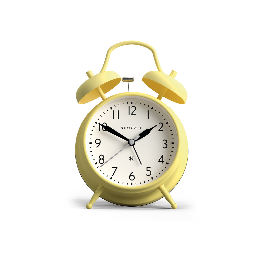 Classic Twin-Bell Alarm Clock - Matt Squeezy Yellow - CGAM587SL