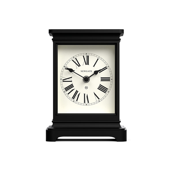 Newgate Time Lord mantel clock in black