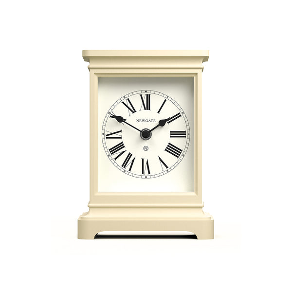 Newgate Time Lord mantel clock in cream