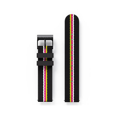 G6S Multicolour Striped Canvas Watch Strap - Belt