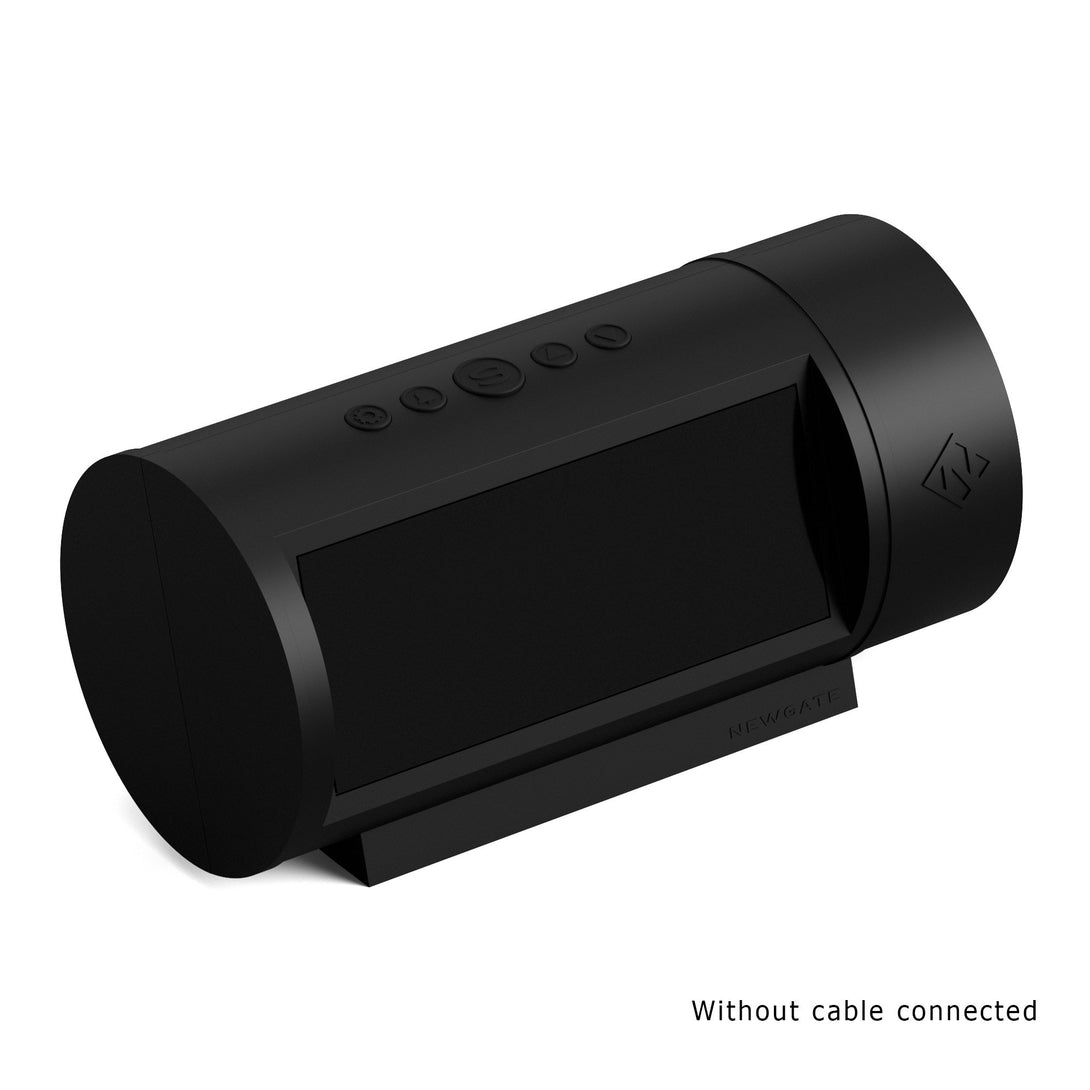 Digital Pil Alarm Clock | Black with Black LCD Display - Off