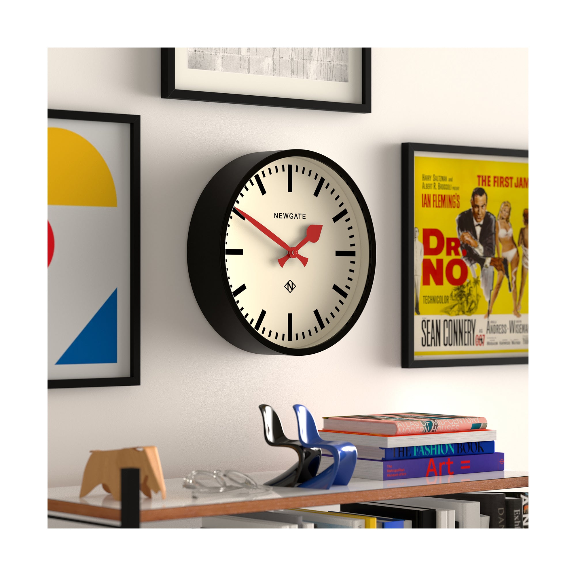 Newgate Luggage wall clock in black – Newgate World