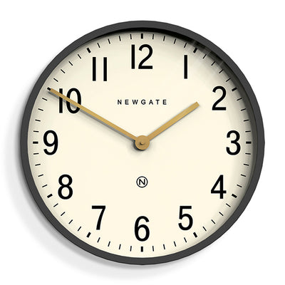 Large Grey Wall Clock - Mid-Century Modern - Newgate Mr Edwards PUT371BGY (front)