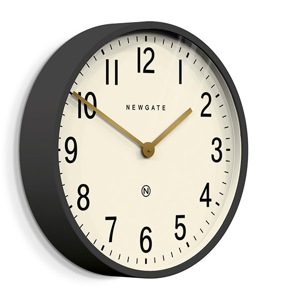 Large Grey Wall Clock - Mid-Century Modern - Newgate Mr Edwards PUT371BGY (skew)