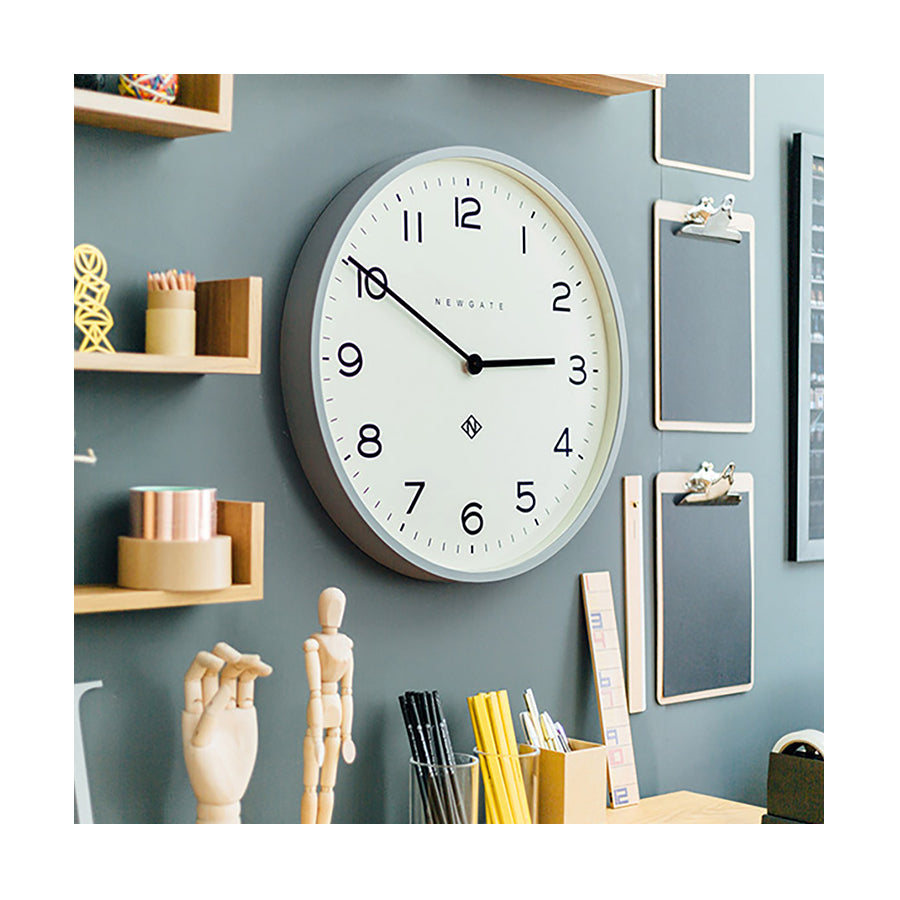 Large Modern Wall Clock - Minimalist Grey - Newgate Echo NUMONE149PGY (homeware) 1 copy