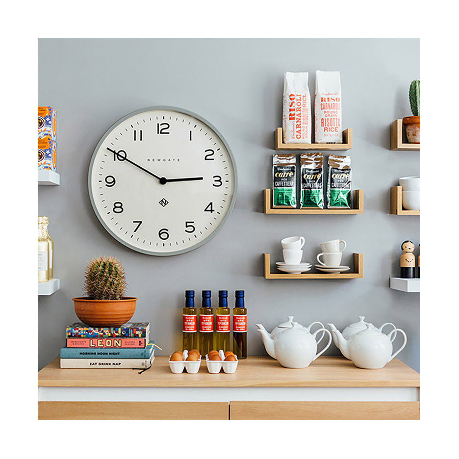Large Modern Wall Clock - Minimalist Grey - Newgate Echo NUMONE149PGY (room decor) 1 copy