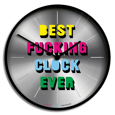 Limited Edition Slogan Wall Clock - Newgate Best Clock Ever NUMONEBEST