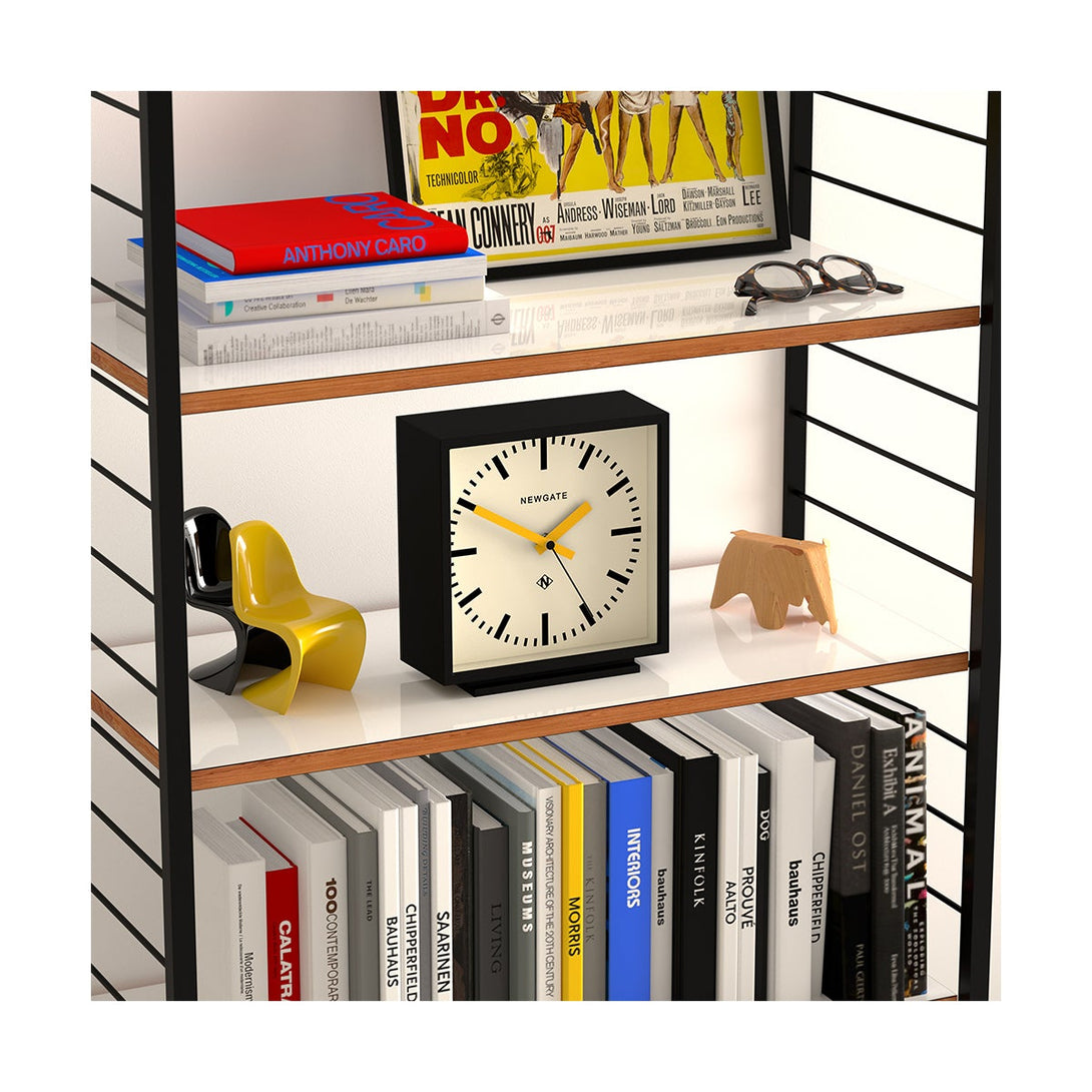 Modern Mantel Clock - Black white - Newgate Amp MAN_AMP390KCY -  Style Shot 2