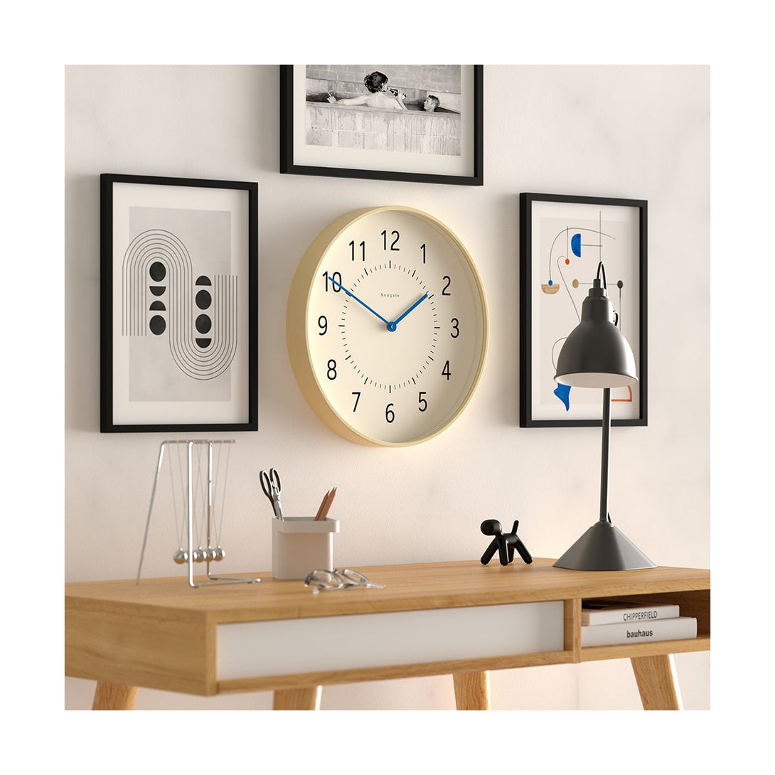 Modern Scandi Wall Clock - Light Plywood - Newgate Monopoly - MON264PLY40ICE - Style Shot 2