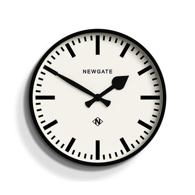 Newgate Black Station Wall Clock | Black - Front
