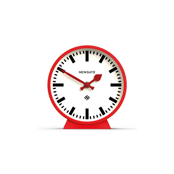 Newgate M Mantel Railway clock in red