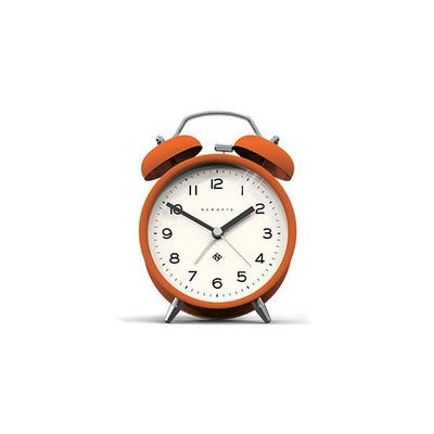 Colourful Modern Alarm Clock - Bright Orange - Charlie Bell - CBM134PO - Front