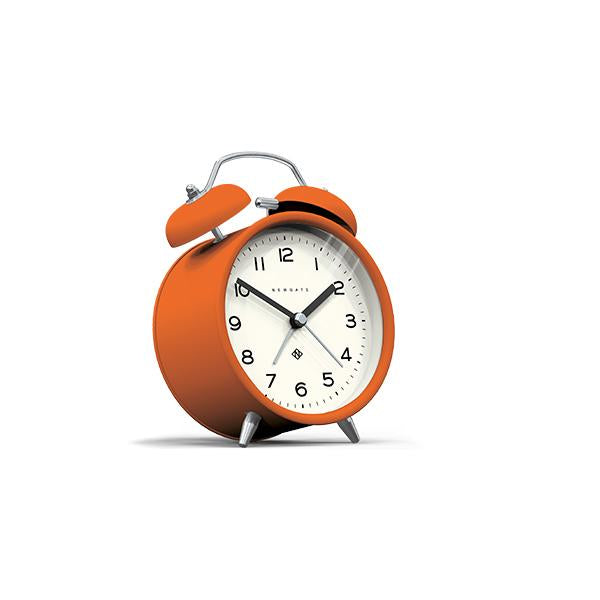 Colourful Modern Alarm Clock - Bright Orange - Charlie Bell - CBM134PO - Skew