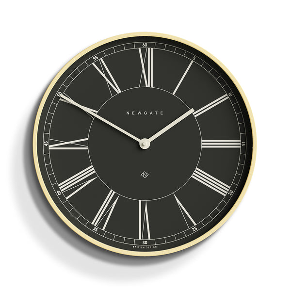 Newgate Mr Architect wall clock in dark grey