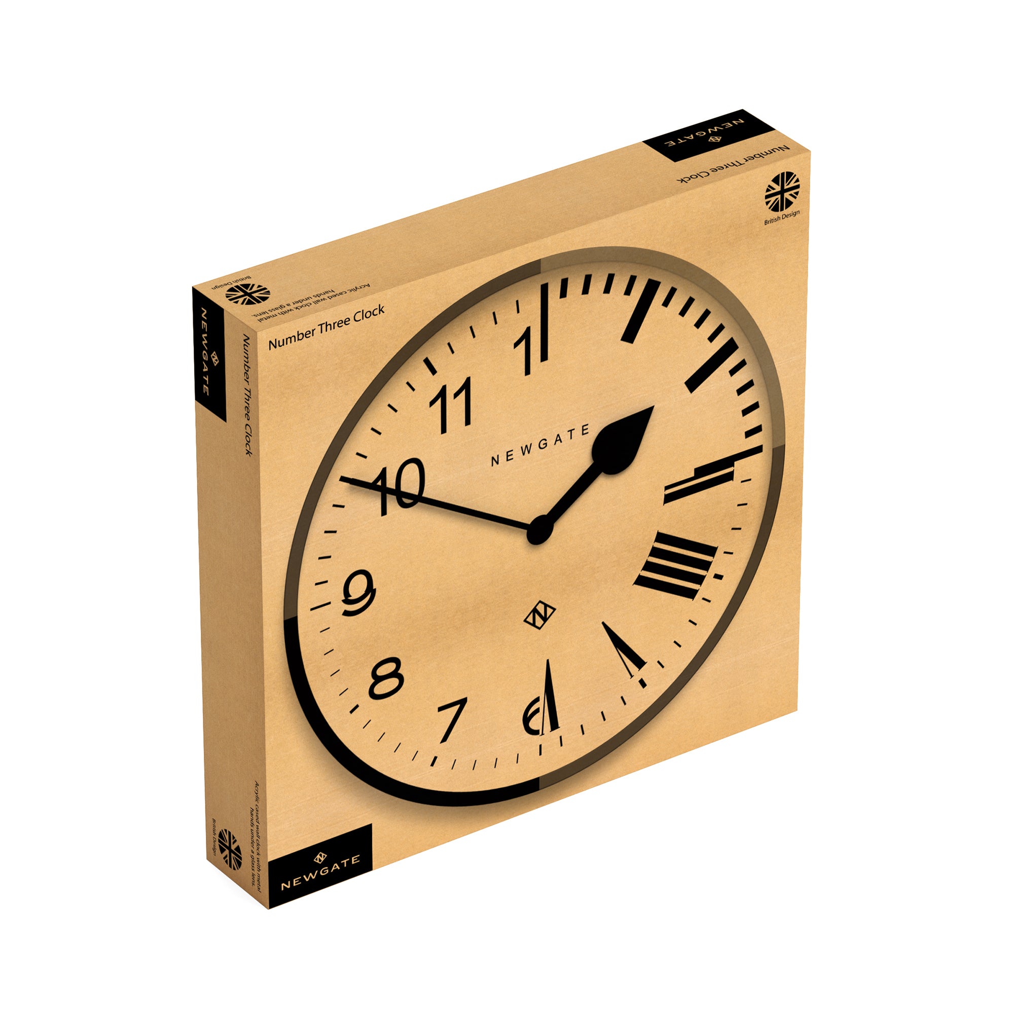 Newgate Echo Number Three wall clock in red – Newgate World