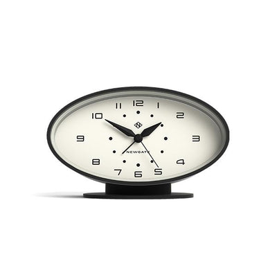 Retro Ronnie alarm clock by Newgate World with a black case and Arabic dial